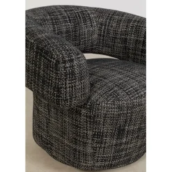 Fauteuil pivotant Maye Bow Gris><noscript><img width=