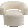 Fauteuil pivotant Maye crème>KARE Design Discount