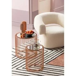 Fauteuil pivotant Maye crème>KARE Design Discount