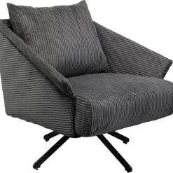 Fauteuil pivotant Milo gris>KARE Design Best