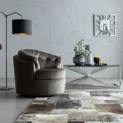 Fauteuil pivotant Music Hall gris>KARE Design Outlet