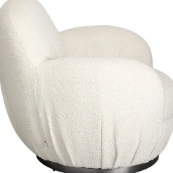 Fauteuil pivotant Nube bouclé><noscript><img width=