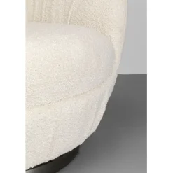 Fauteuil pivotant Nube bouclé><noscript><img width=