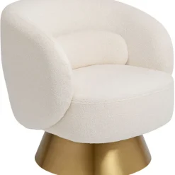 Fauteuil pivotant Orion blanc>KARE Design