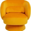 Fauteuil pivotant Orion jaune>KARE Design