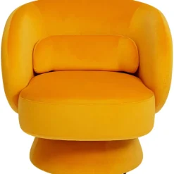 Fauteuil pivotant Orion jaune>KARE Design