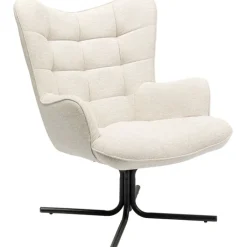 Fauteuil pivotant Oscar crème><noscript><img width=