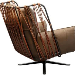Fauteuil pivotant Paradiso marron><noscript><img width=