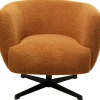 Fauteuil pivotant Peony Fuzzy Caramello>KARE Design Sale