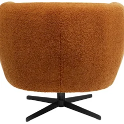 Fauteuil pivotant Peony Fuzzy Caramello><noscript><img width=