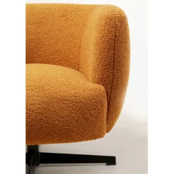 Fauteuil pivotant Peony Fuzzy Caramello><noscript><img width=