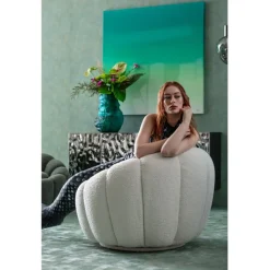 Fauteuil pivotant Peppo Bloom blanc><noscript><img width=