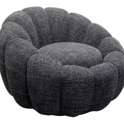 Fauteuil pivotant Peppo Bloom Melange noir>KARE Design Online