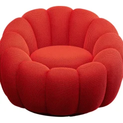 Fauteuil pivotant Peppo Bloom rouge>KARE Design Online