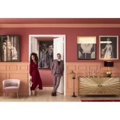 Fauteuil Sandwich mauve>KARE Design Discount