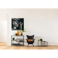 Fauteuil Tudor Velvet noir><noscript><img width=