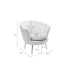 Fauteuil Water Lily doré or aqua><noscript><img width=