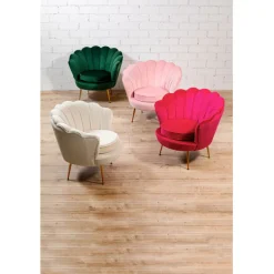 Fauteuil Water Lily doré-beige>KARE Design