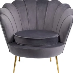 Fauteuil Water Lily doré-gris>KARE Design Sale