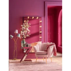 Fauteuil Water Lily doré-rosé><noscript><img width=
