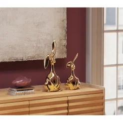 Figurine décorative Bunny doré 52cm><noscript><img width=