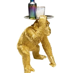 Figurine décorative Butler Playing Chimp doré 52cm><noscript><img width=