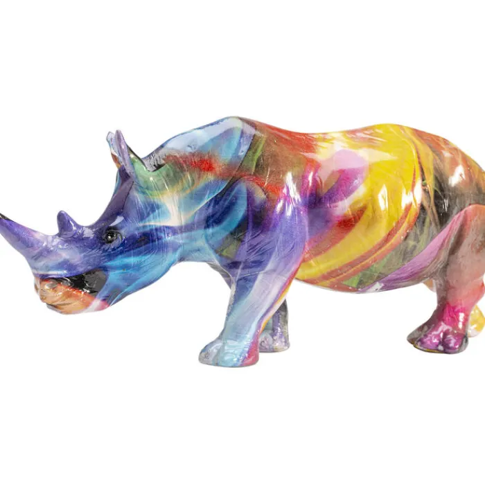 Figurine décorative Colored Rhino 17cm>KARE Design Clearance