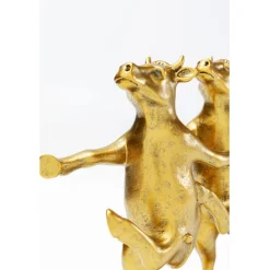 Figurine décorative Dancing Cows doré 40cm><noscript><img width=