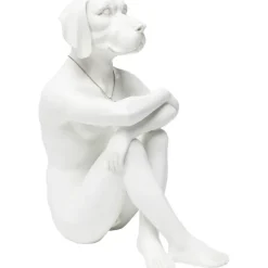 Figurine décorative Dog Marc blanc><noscript><img width=
