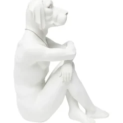Figurine décorative Dog Marc blanc><noscript><img width=