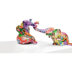 Figurine Décorative Elefant Zirkus Graffiti(2/Set)>KARE Design Sale