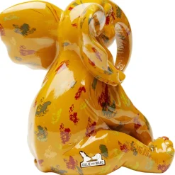 Figurine décorative Elephant Dots jaune 18cm><noscript><img width=