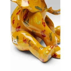 Figurine décorative Elephant Dots jaune 18cm><noscript><img width=