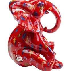 Figurine décorative Elephant Dots rouge 18cm><noscript><img width=