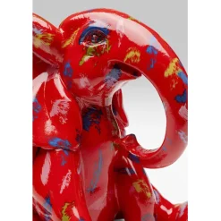 Figurine décorative Elephant Dots rouge 18cm><noscript><img width=