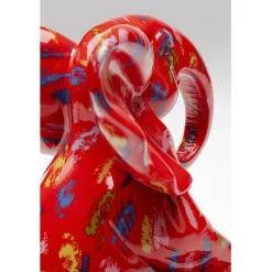 Figurine décorative Elephant Dots rouge 18cm><noscript><img width=