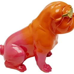 Figurine décorative Fashion Dog orange 17cm><noscript><img width=