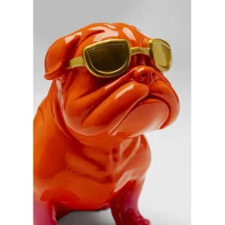 Figurine décorative Fashion Dog orange 17cm><noscript><img width=