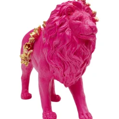 Figurine décorative Flower Lion fuchsia 19cm><noscript><img width=