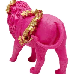 Figurine décorative Flower Lion fuchsia 19cm><noscript><img width=