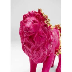 Figurine décorative Flower Lion fuchsia 19cm><noscript><img width=