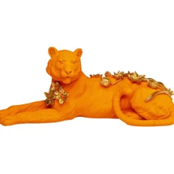 Figurine décorative Flower Leopard orange 26cm>KARE Design Online