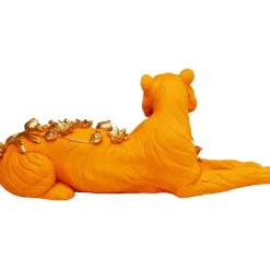 Figurine décorative Flower Leopard orange 26cm><noscript><img width=