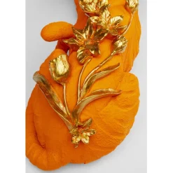 Figurine décorative Flower Leopard orange 26cm><noscript><img width=