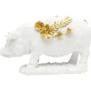 Figurine décorative Flower Pig blanc 21cm>KARE Design Discount