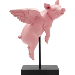 Figurine décorative Flying Pig Rose 29cm>KARE Design Discount