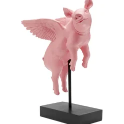 Figurine décorative Flying Pig Rose 29cm>KARE Design Discount