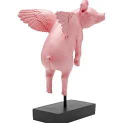 Figurine décorative Flying Pig Rose 29cm><noscript><img width=