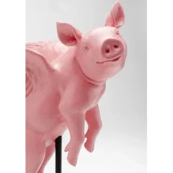 Figurine décorative Flying Pig Rose 29cm><noscript><img width=