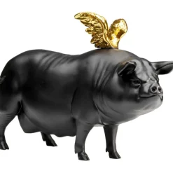 Figurine décorative Flying  Pig noir 11cm>KARE Design Sale